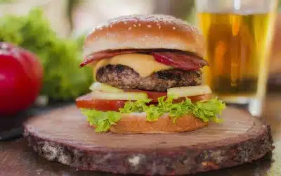 Hamburguesas cocinadas a baja temperatura