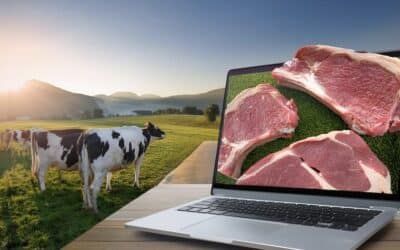 Crecimiento de la compra de carne online